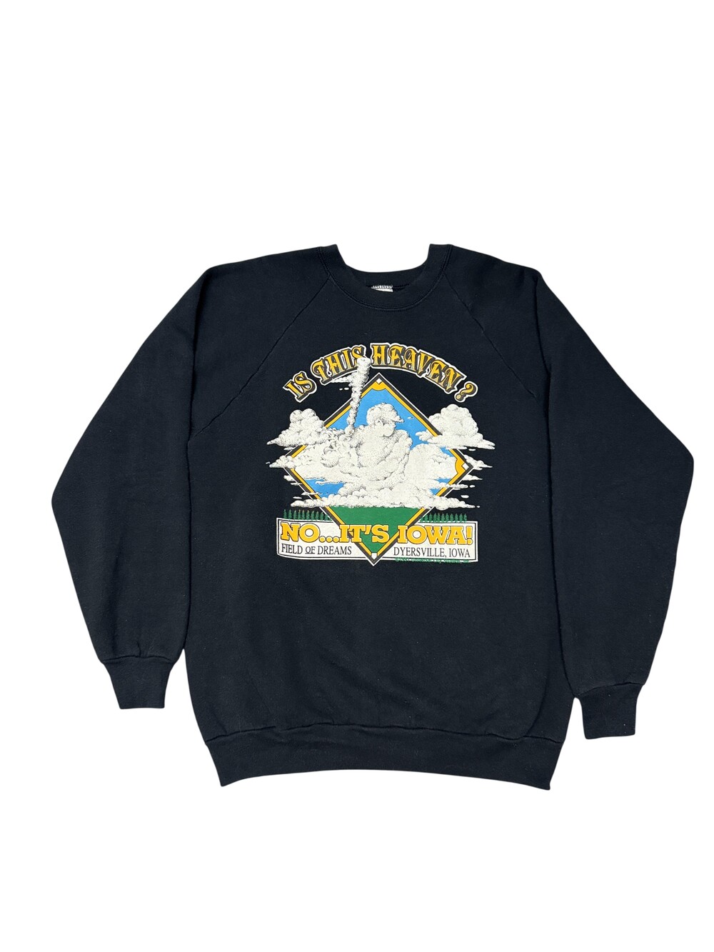Vintage Fruit Of The Loom Sweatshirt Mens Large Field Of Dreams Graphic Iowa
